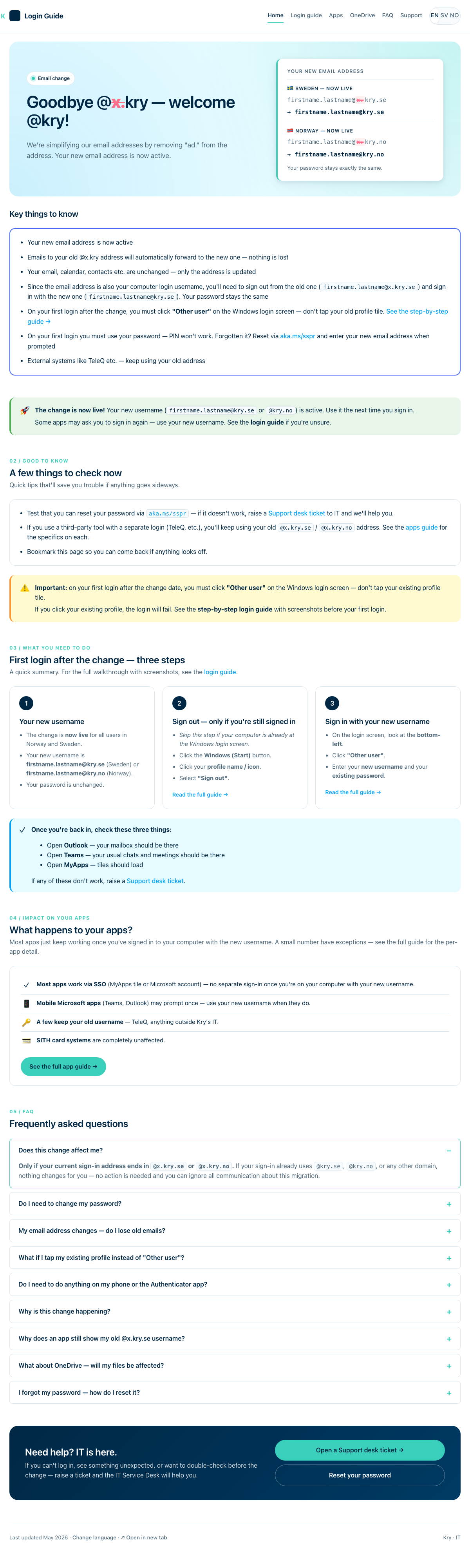 Home page of the UPN Migration Hub